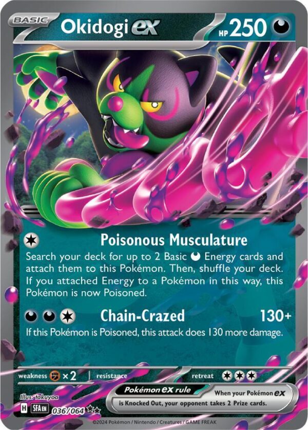 Okidogi ex 036/064 Holofoil SV: Shrouded Fable