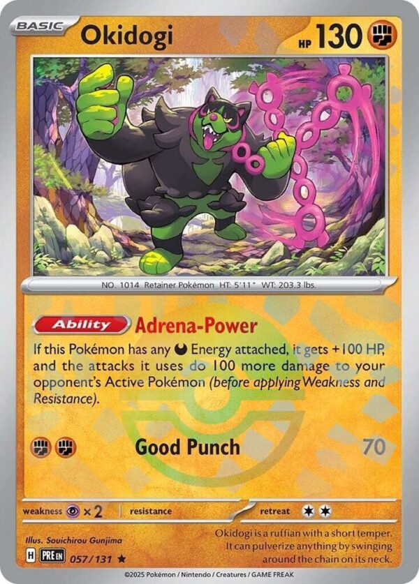 Okidogi (Poke Ball Pattern) 057/131 Holofoil SV: Prismatic Evolutions