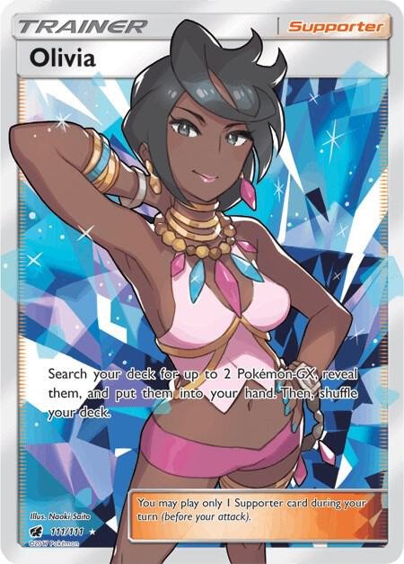 Olivia (Full Art) 111/111 Holofoil SM – Crimson Invasion Olivia (Full Art) 111/111 Holofoil SM – Crimson Invasion