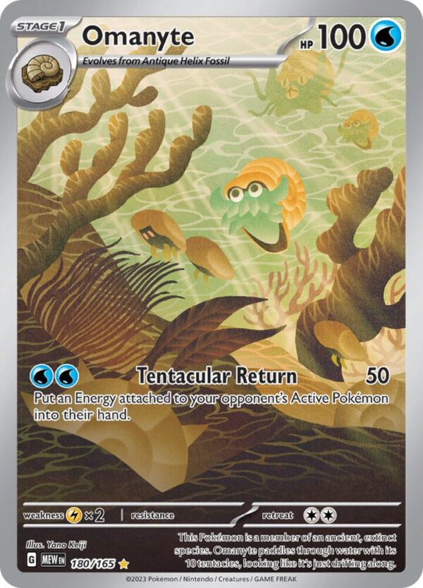 Omanyte 180/165 Holofoil SV: Scarlet & Violet 151