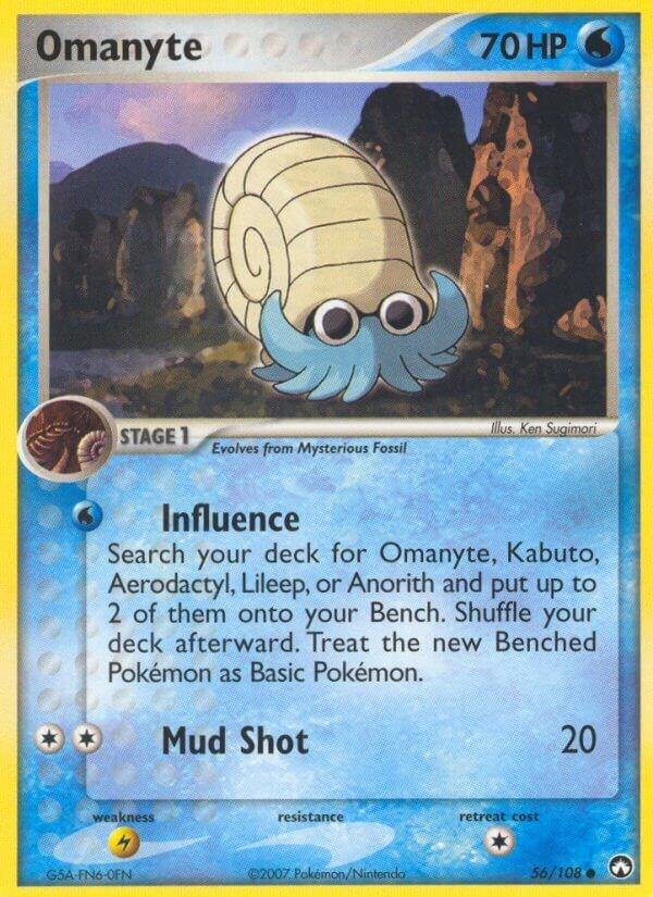 Omanyte 56/108 Reverse Holofoil Power Keepers Omanyte 56/108 Reverse Holofoil Power Keepers