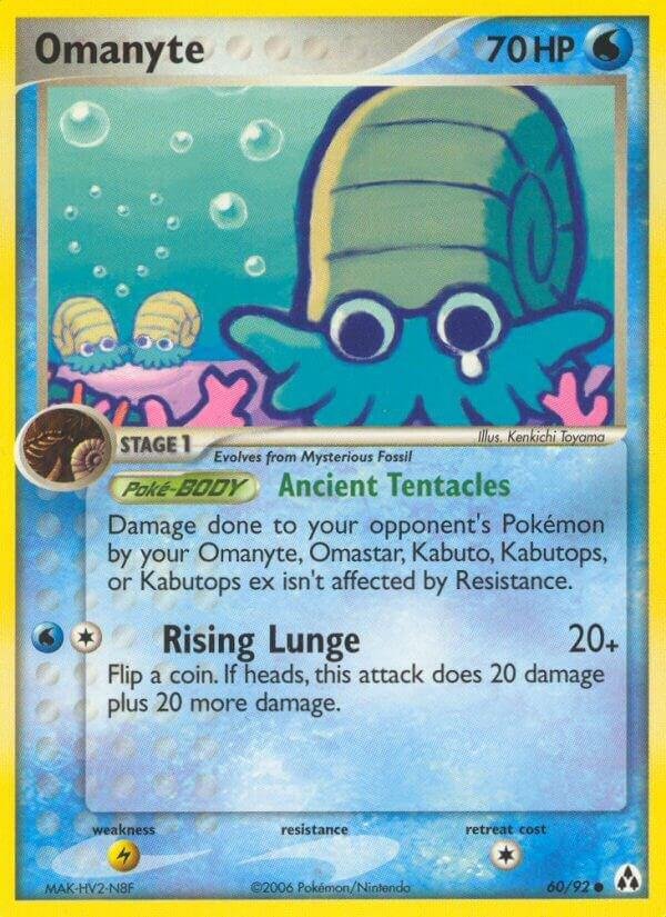 Omanyte 60/92 Reverse Holofoil Legend Maker Omanyte 60/92 Reverse Holofoil Legend Maker