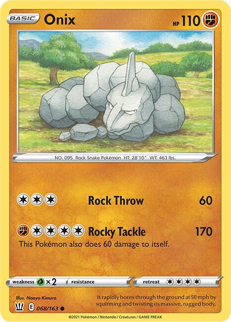 Onix 068/163 Normal SWSH05: Battle Styles