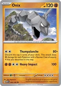 Onix | 095/165 | Reverse Holofoil | SV: Scarlet & Violet 151