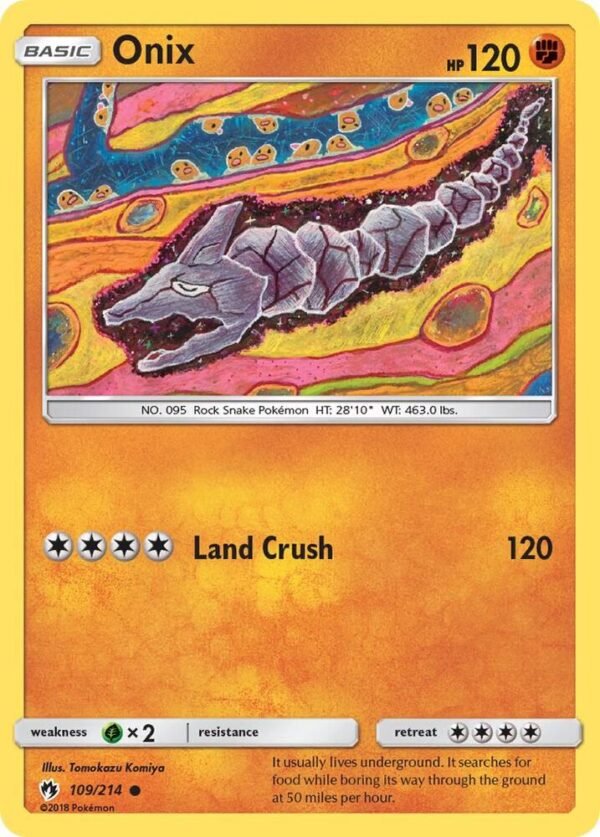 Onix 109/214 Reverse Holofoil SM – Lost Thunder Onix 109/214 Reverse Holofoil SM – Lost Thunder