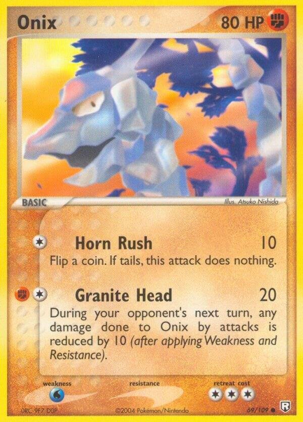 Onix 69/109 Reverse Holofoil Team Rocket Returns Onix 69/109 Reverse Holofoil Team Rocket Returns