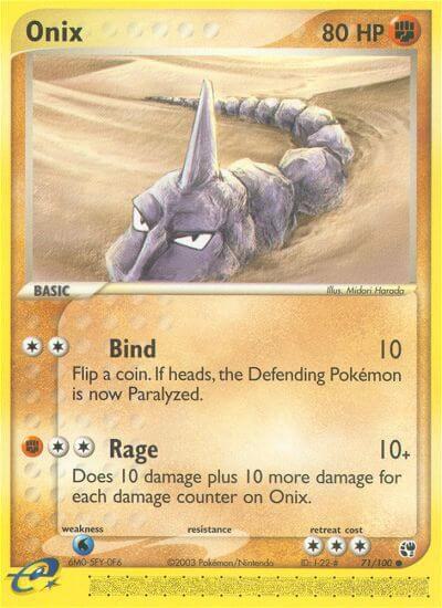 Onix 71/100 Reverse Holofoil Sandstorm