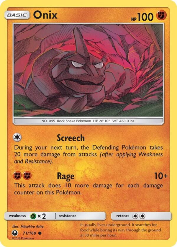 Onix 71/168 Reverse Holofoil SM – Celestial Storm