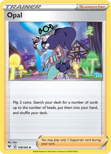 Opal 158/185 Reverse Holofoil SWSH04: Vivid Voltage