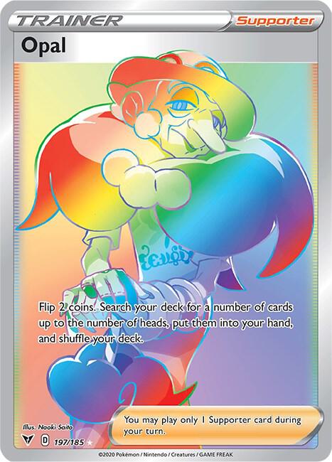 Opal (Secret) 197/185 Holofoil SWSH04: Vivid Voltage Opal (Secret) 197/185 Holofoil SWSH04: Vivid Voltage