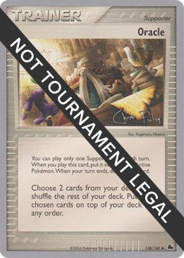 Oracle 2004 (Chris Fulop) 138/144 Normal World Championship Decks Oracle 2004 (Chris Fulop) 138/144 Normal World Championship Decks