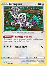 Oranguru | 148/202 | Reverse Holofoil | SWSH01: Sword & Shield Base Set