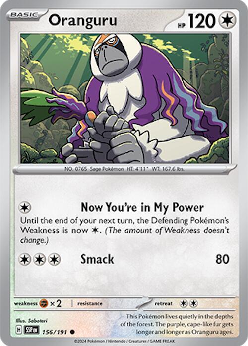 Oranguru 156/191 Normal SV08: Surging Sparks