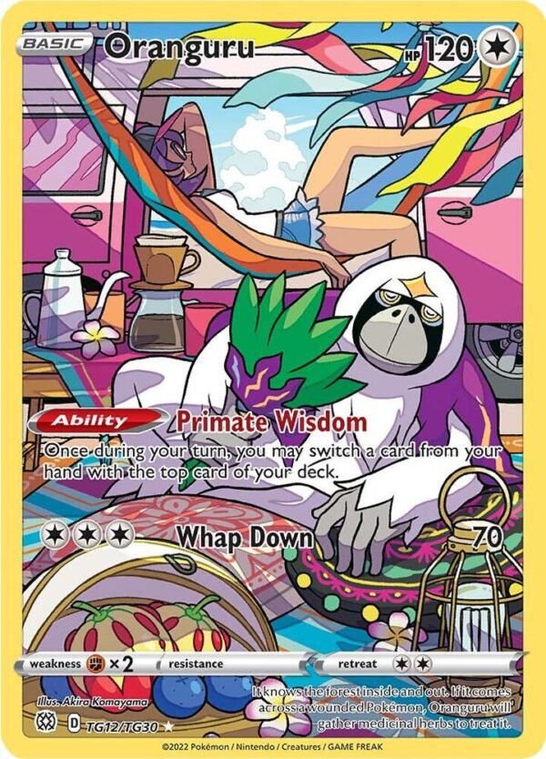 Oranguru TG12/TG30 Holofoil SWSH09: Brilliant Stars Trainer Gallery Oranguru TG12/TG30 Holofoil SWSH09: Brilliant Stars Trainer Gallery