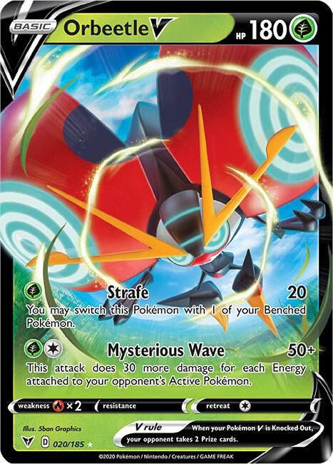 Orbeetle V 020/185 Holofoil SWSH04: Vivid Voltage