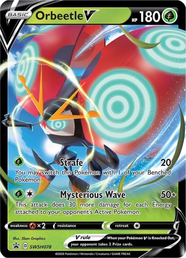 Orbeetle V SWSH078 Holofoil SWSH: Sword & Shield Promo Cards