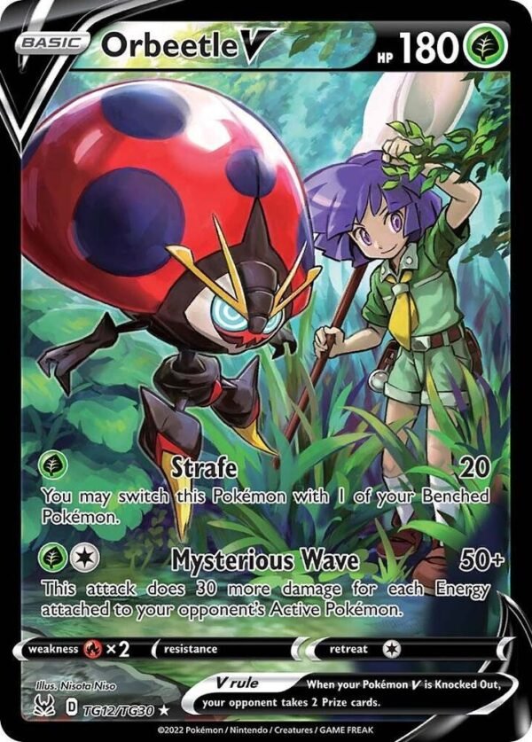 Orbeetle V TG12/TG30 Holofoil SWSH11: Lost Origin Trainer Gallery