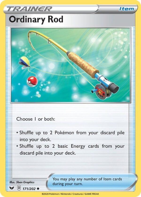 Ordinary Rod 171/202 Normal SWSH01: Sword & Shield Base Set Ordinary Rod 171/202 Normal SWSH01: Sword & Shield Base Set