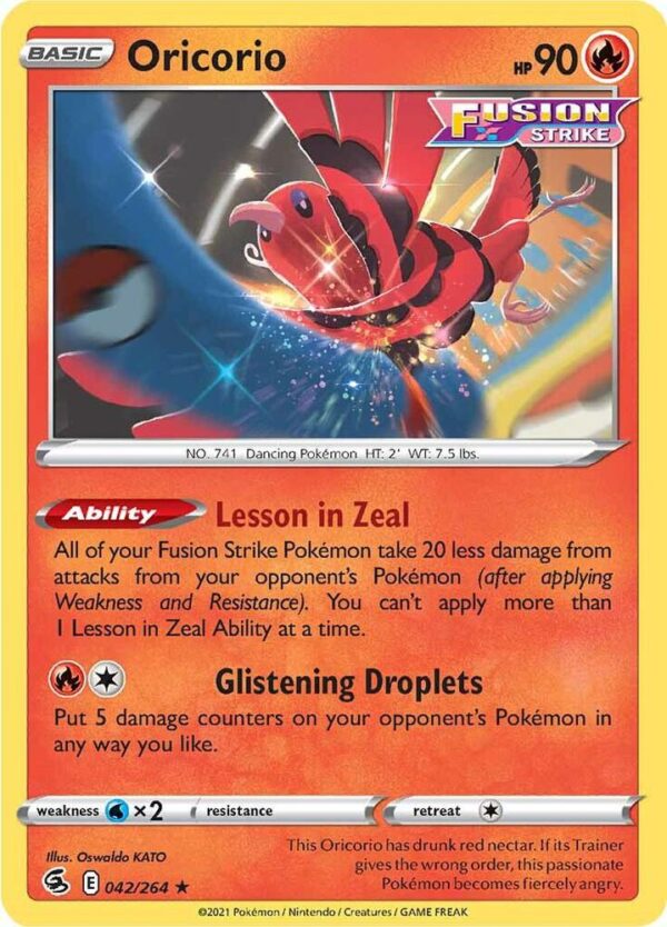 Oricorio 042/264 Normal SWSH08: Fusion Strike
