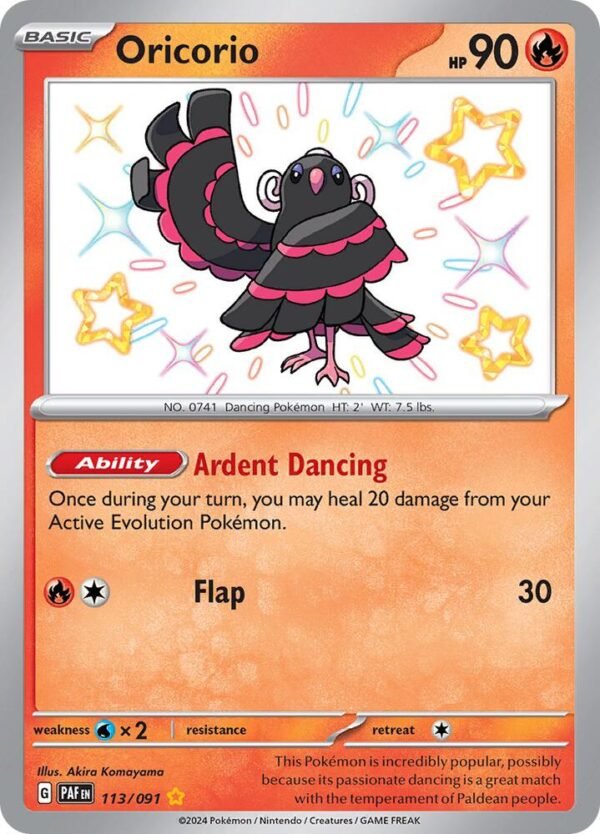 Oricorio 113/091 Holofoil SV: Paldean Fates
