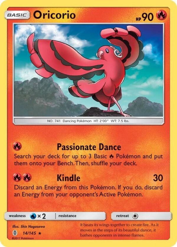 Oricorio (14) 14/145 Reverse Holofoil SM – Guardians Rising