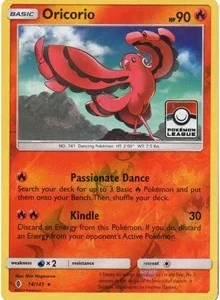 Oricorio | 14/145 (Pokemon League) | 014/145 | Reverse Holofoil | League & Championship Cards