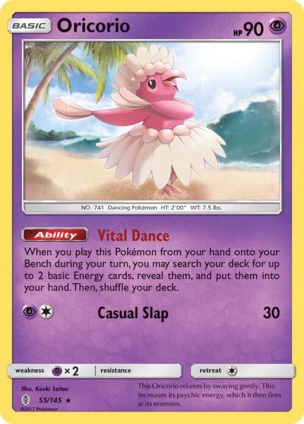 Oricorio (55) 55/145 Normal SM – Guardians Rising Oricorio (55) 55/145 Normal SM – Guardians Rising