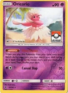 Oricorio | 55/145 (League Challenge) [2nd Place] | 055/145 | Reverse Holofoil | League & Championship Cards