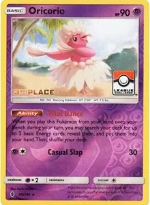 Oricorio | 55/145 (League Challenge) [3rd Place] | 055/145 | Reverse Holofoil | League & Championship Cards
