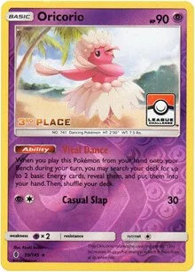 Oricorio | 55/145 (League Challenge) [3rd Place] | 055/145 | Reverse Holofoil | League & Championship Cards
