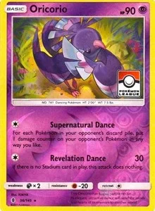 Oricorio | 56/145 (Pokemon League) | 056/145 | Reverse Holofoil | League & Championship Cards