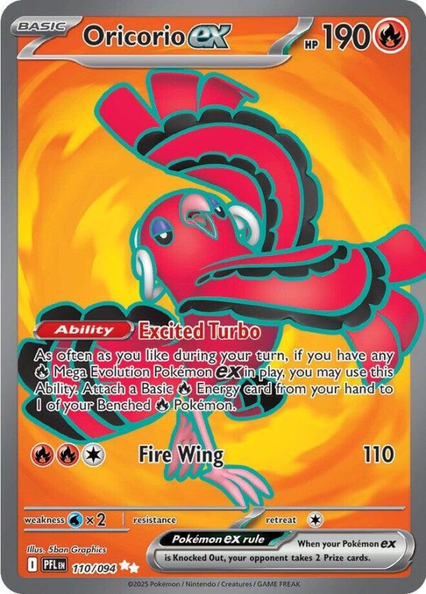 Oricorio ex 110/094 Holofoil ME02: Phantasmal Flames