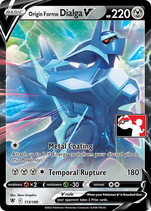 Origin Forme Dialga V 113/189 Holofoil Prize Pack Series Cards