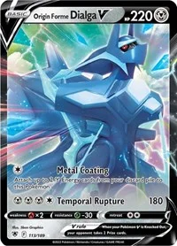 Origin Forme Dialga V | 113/189 | Holofoil | SWSH10: Astral Radiance