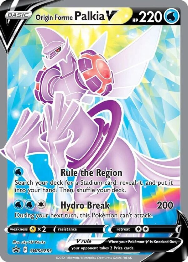 Origin Forme Palkia V SWSH253 Holofoil SWSH: Sword & Shield Promo Cards Origin Forme Palkia V SWSH253 Holofoil SWSH: Sword & Shield Promo Cards