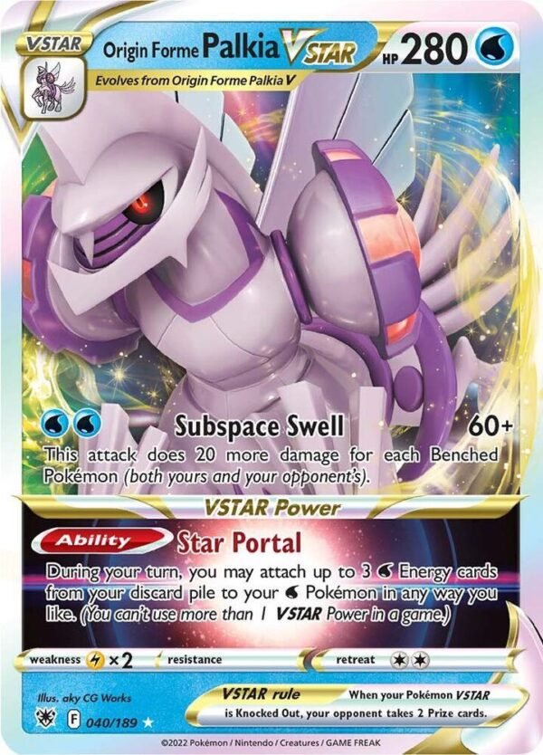 Origin Forme Palkia VSTAR 040/189 Holofoil SWSH10: Astral Radiance
