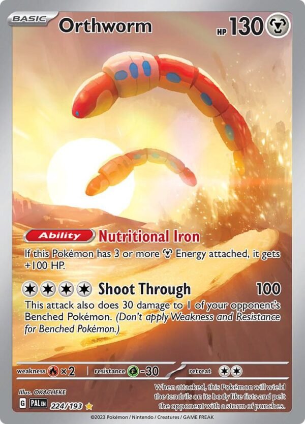 Orthworm 224/193 Holofoil SV02: Paldea Evolved Orthworm 224/193 Holofoil SV02: Paldea Evolved