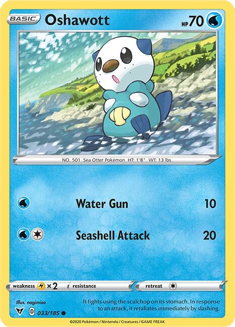 Oshawott 033/185 Normal SWSH04: Vivid Voltage