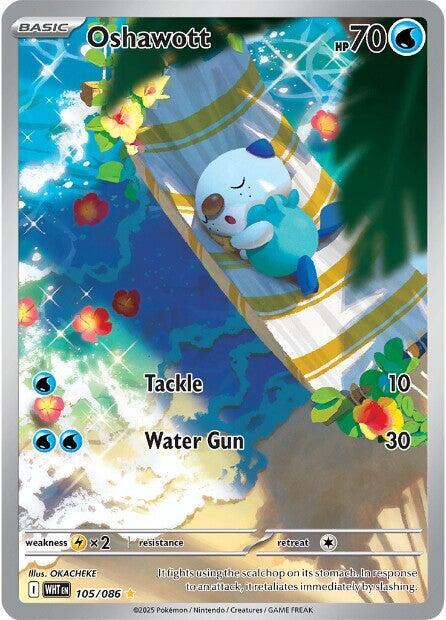 Oshawott 105/086 Holofoil SV: White Flare Oshawott 105/086 Holofoil SV: White Flare