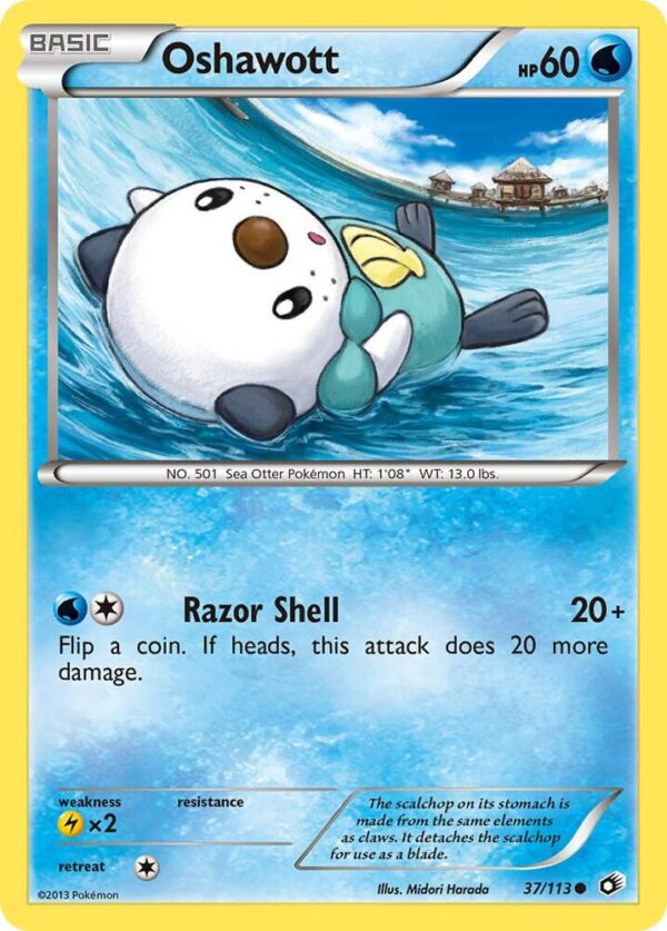 Oshawott 37/113 Reverse Holofoil Legendary Treasures Oshawott 37/113 Reverse Holofoil Legendary Treasures