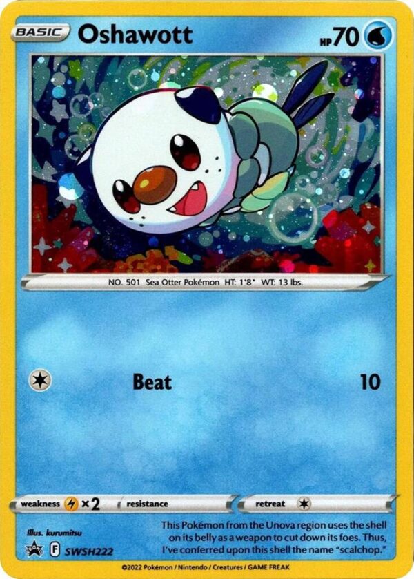 Oshawott SWSH222 (Cosmo Holo) Holofoil SWSH: Sword & Shield Promo Cards