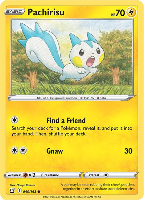 Pachirisu 049/163 Normal SWSH05: Battle Styles Pachirisu 049/163 Normal SWSH05: Battle Styles