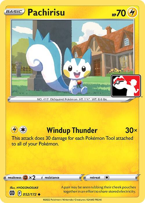 Pachirisu 052/172 Normal Prize Pack Series Cards