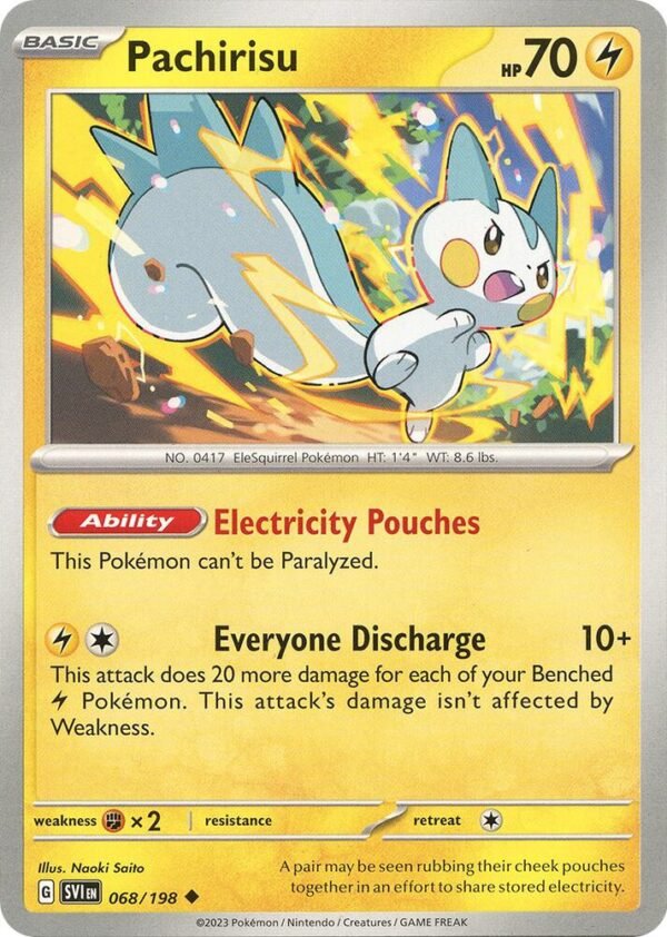 Pachirisu 068/198 Normal SV01: Scarlet & Violet Base Set