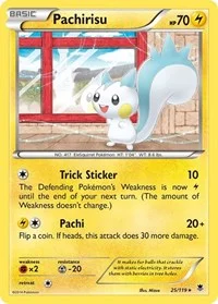 Pachirisu | 25/119 | Reverse Holofoil | XY - Phantom Forces