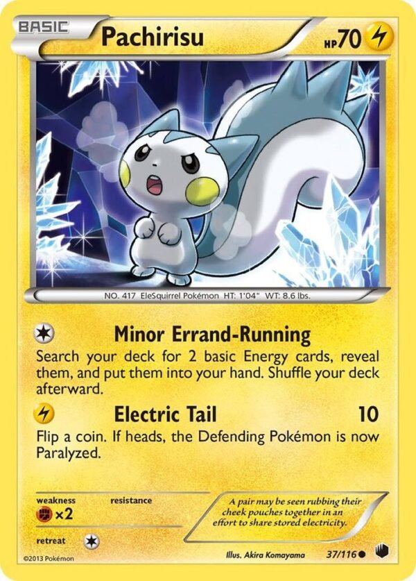 Pachirisu 37/116 Reverse Holofoil Plasma Freeze Pachirisu 37/116 Reverse Holofoil Plasma Freeze