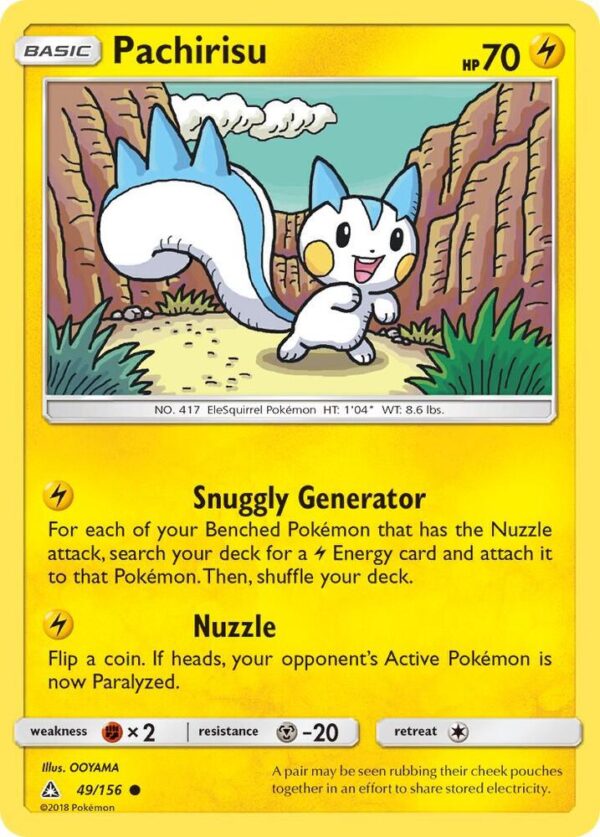Pachirisu 49/156 Reverse Holofoil SM – Ultra Prism Pachirisu 49/156 Reverse Holofoil SM – Ultra Prism