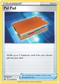 Pal Pad | 172/202 | Reverse Holofoil | SWSH01: Sword & Shield Base Set