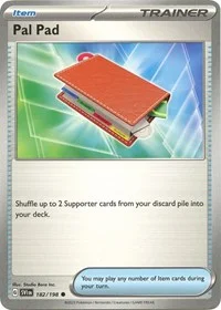 Pal Pad | 182/198 | Reverse Holofoil | SV01: Scarlet & Violet Base Set