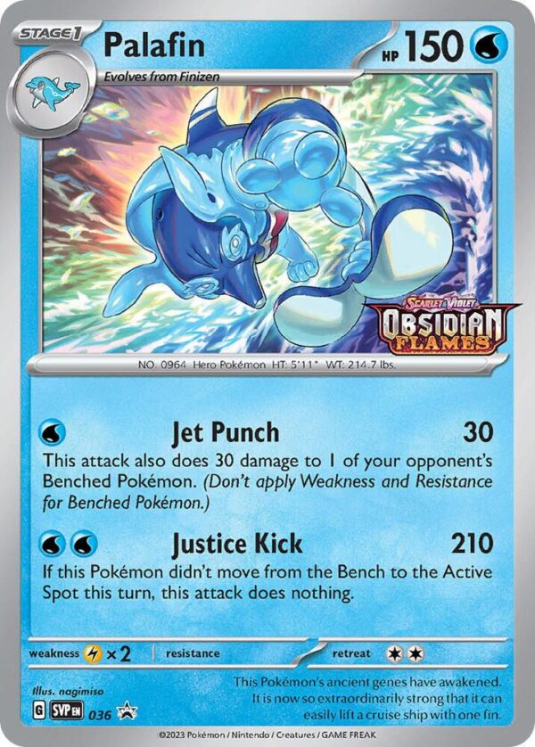 Palafin 036 (Prerelease) Holofoil SV: Scarlet & Violet Promo Cards Palafin 036 (Prerelease) Holofoil SV: Scarlet & Violet Promo Cards